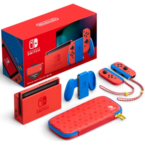 닌텐도 스위치 마리오 레드X블루 세트 본체_이미지
