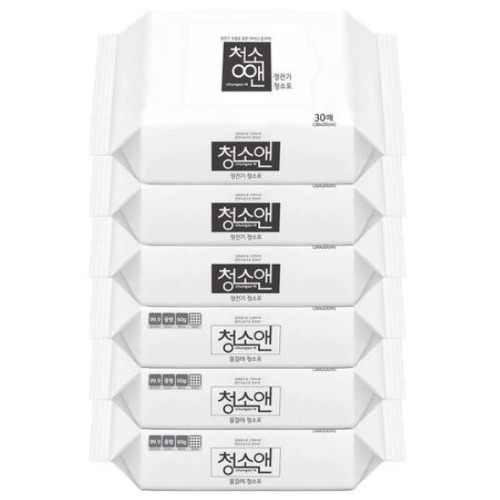 굿드림포유 물걸레 청소포 90매 + 정전기 청소포 90매 (6개)