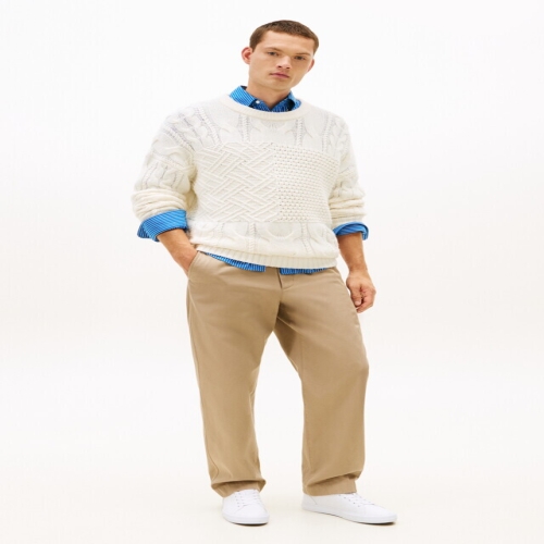 타미힐피거 남성 할렘 스트릿 레더 스니커즈_T52G0ARS110MT1YBS_이미지