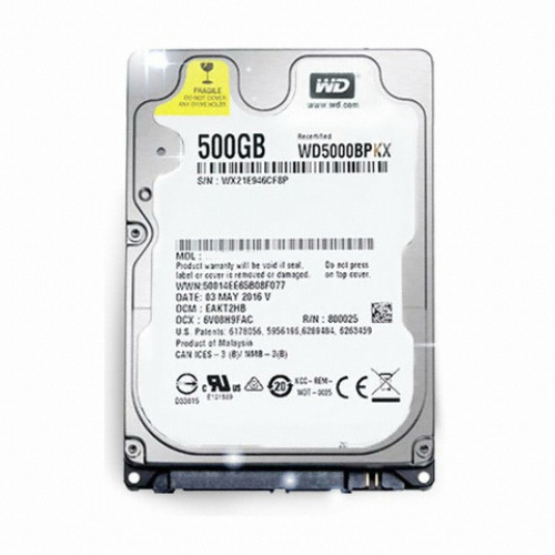 Western Digital WD MOBILE BLACK 7200/16M/리퍼비시 (500GB, WD5000BPKX)_이미지