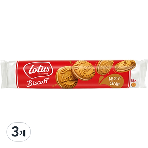 로투스 비스코프 샌드 비스코프크림맛 150g 3개_이미지