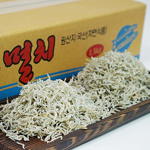 백송식품 지리멸치 중 1.5kg 원물박스_이미지