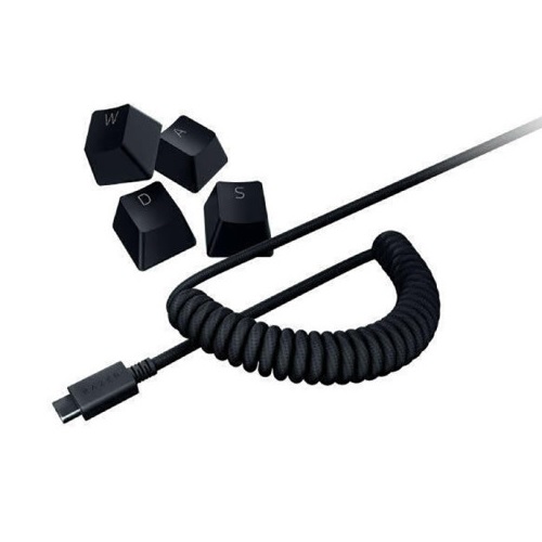 Razer PBT Keycap Coiled Cable Set (블랙)