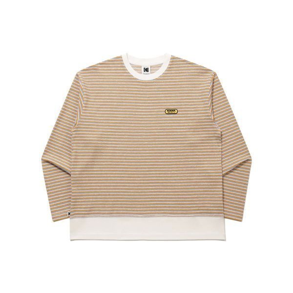멀티 스트라이프 긴팔 티셔츠 YELLOW K6123LRL13YLW 329194