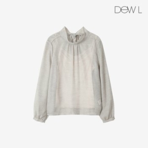 메탈 타이 블라우스 GR_L253PSC013