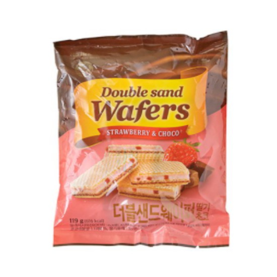 이마트 노브랜드 더블샌드 웨이퍼 딸기초코 119g (3개)