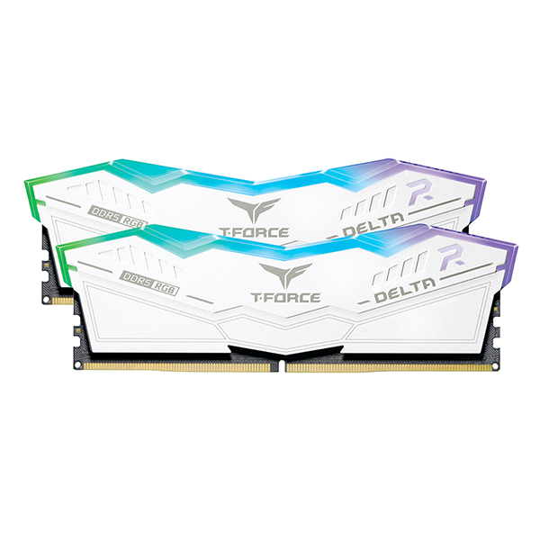 <b>TeamGroup</b> <b>T-Force</b> <b>DDR5</b>-<b>6000</b> CL38 Delta RGB 화이트 패키지