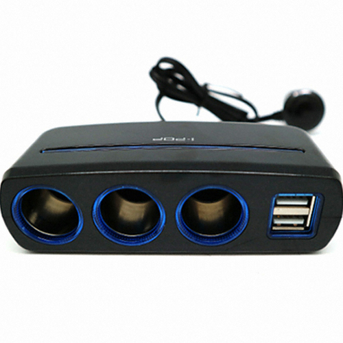 카렉스 아이팝 블루라인 듀얼 USB 3구 소켓