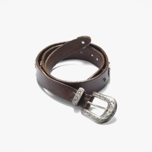 샌프란시스코마켓 러스트무드 벨트 RUC2M80003 STUDDED LEATHER BELT T.MORO_이미지