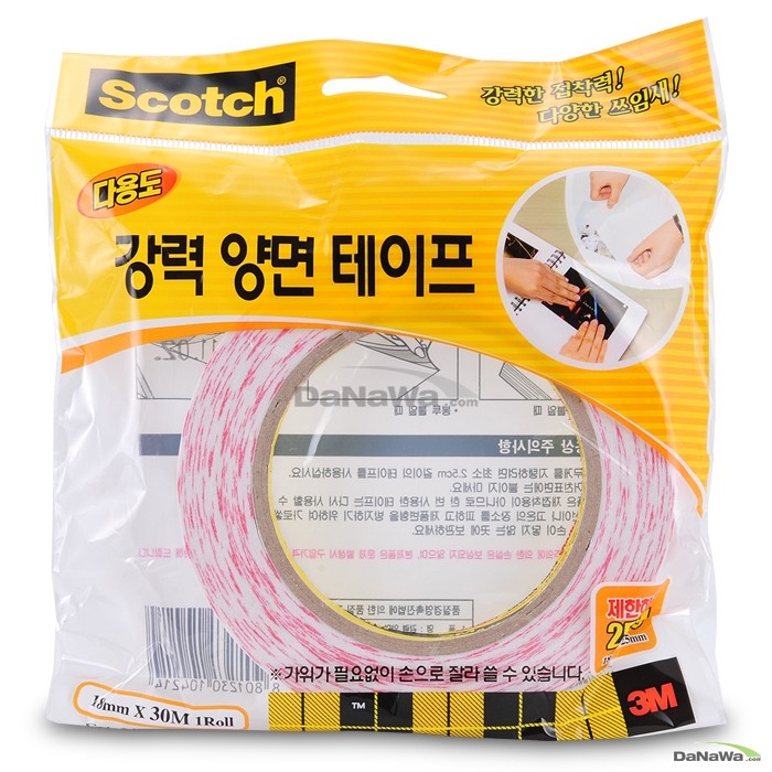 3M 스카치 강력 양면테이프 2473 18mm x 30m [1개]