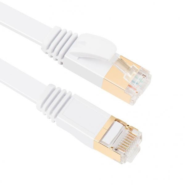 ABC넷 CAT.7 SSTP 화이트 플랫 랜케이블 (1.5m)_이미지