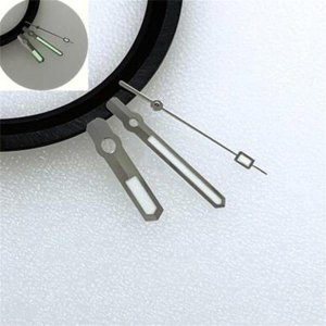 포맨 NH35 핸드 화이트 블랙 시계 NH35NH36 무브먼트용 녹색 발광 포인터