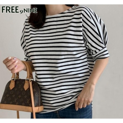 퍼프소매단가라티셔츠FRT41171A