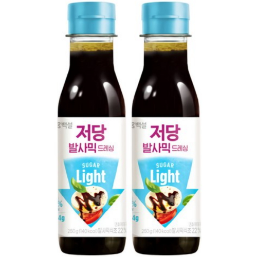 CJ제일제당 백설 저당 발사믹 드레싱 250g (2개)
