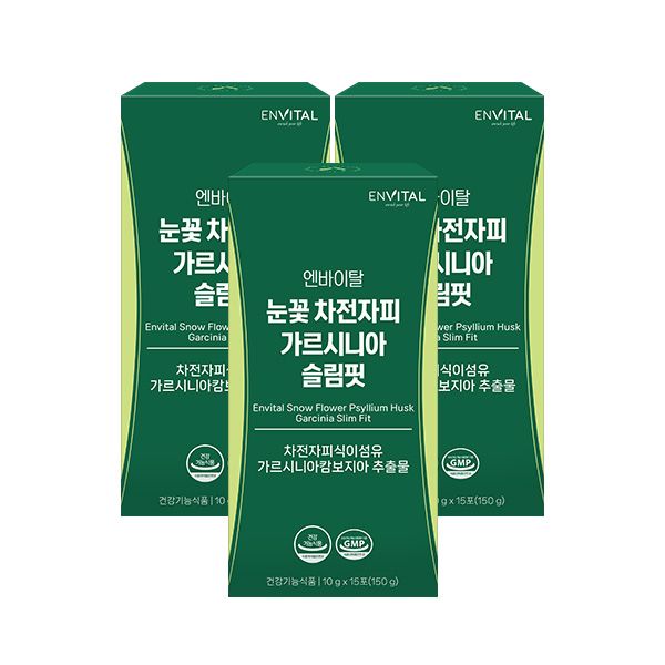 엔바이탈 눈꽃 차전자피 가르시니아 슬림핏 15포 (3개)_이미지
