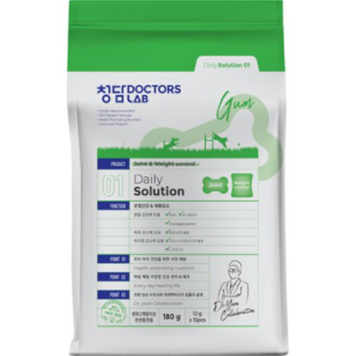 청담닥터스랩 데일리 솔루션 덴탈껌 조인트 웨이트 180g (12g x 15p)