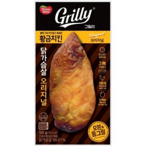 동원F&B 그릴리 황금닭가슴살 오리지널 105g (1개)_이미지