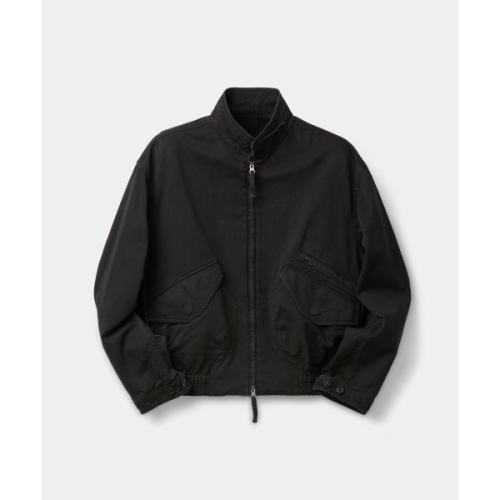 쿠어 카치온 워시드 트리밍 카라 점퍼 워시드블랙 983501_이미지