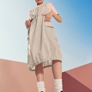 탑텐키즈 여아 밸런스 카고 우븐 원피스_MKF2OO2411_이미지