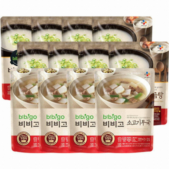 CJ제일제당 비비고 사골곰탕 500g x 8개+소고기무국 500g x 4개 (1세트)_이미지