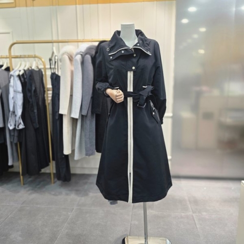 아이올리 에고이스트 라인 배색 트렌치형 롱점퍼 ER2TC300BK_CA