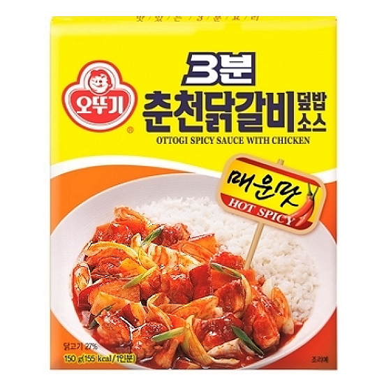 오뚜기 3분 춘천닭갈비덮밥 소스 매운맛 150g (1개)