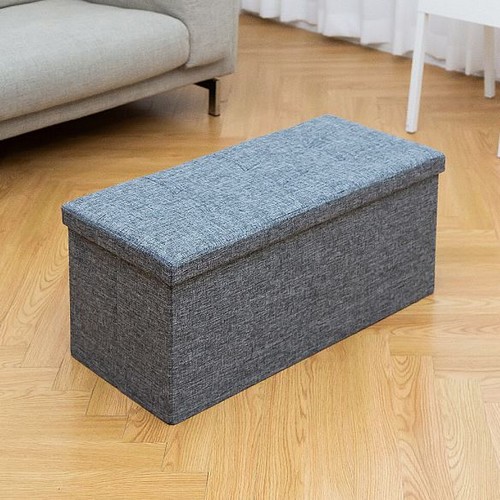 레토 패브릭 스툴 수납 화장대 의자 대형