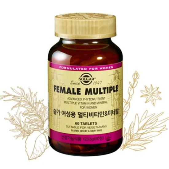 솔가 여성용 멀티비타민&미네랄 60정 (1개)_이미지