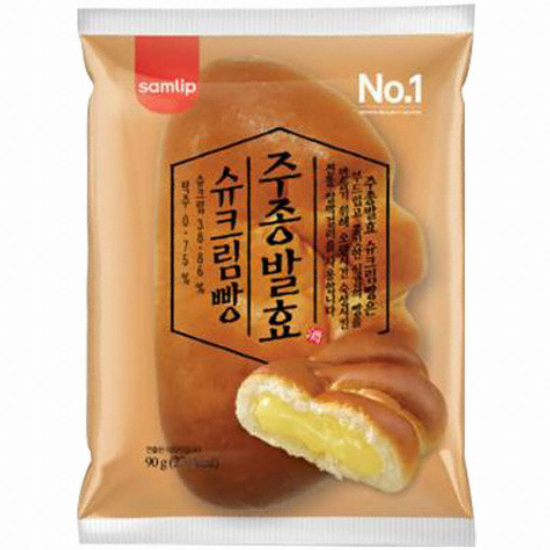 SPC삼립 주종발효 슈크림빵 90g (1개)