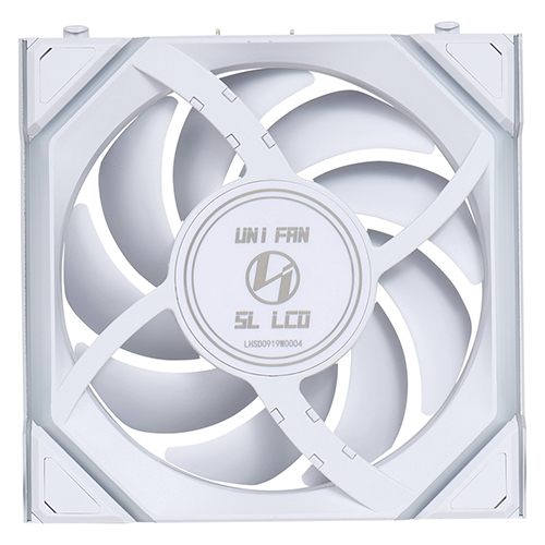리안리 UNI FAN SL Wireless LCD 120 리버스 (3팩, 화이트)_이미지