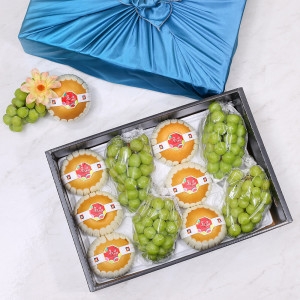 초록자연 혼합 8호 과일선물세트 배6+샤인머스켓4