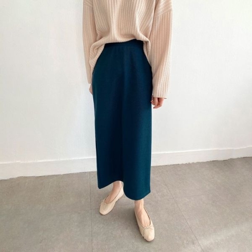 아이우먼 H하이웨스트스판스커트 LDK700M510 빅사이즈_이미지