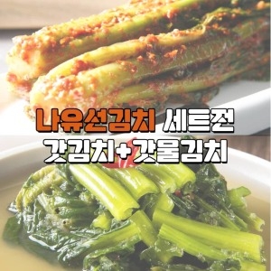 우체국쇼핑 나유선 돌산 삼채갓김치1kg 삼채갓물김치1kg_이미지