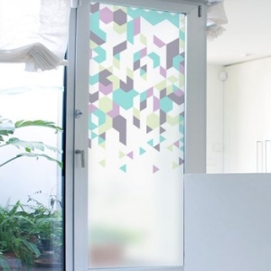 꾸밈 ib146-기하학컬러다각형 (100 x 210cm)_이미지