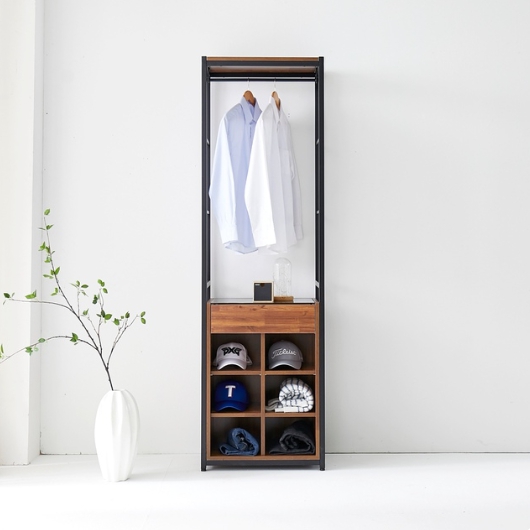 마홀앤 플랜트 행거오픈형 멀바우 시스템 드레스룸 600