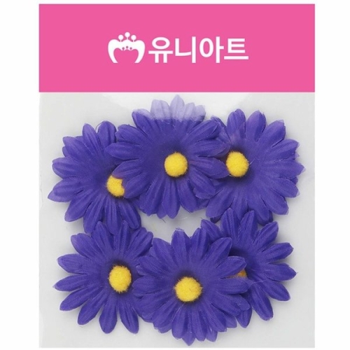 유니아트 조화꽃 1500 뿅국화 진보라 WD618CB_이미지