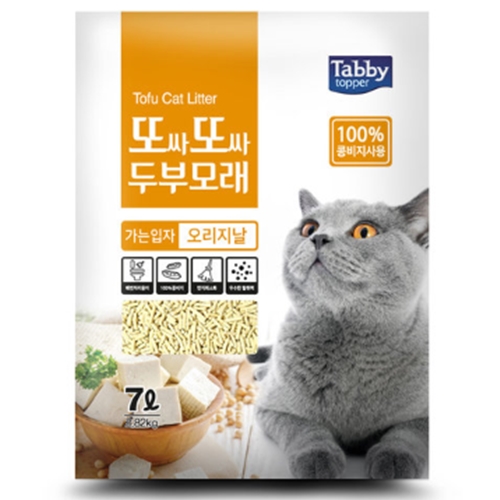 테비토퍼 ㅤ또싸또싸 두부모래 가는입자 오리지날 7L (6개)_이미지