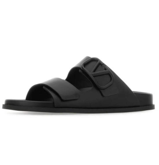 발렌티노 가라바니 V로고 슬라이드 S0G80 UHE 0NO_이미지