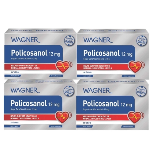 Wagner 폴리코사놀 12mg 60정(해외) (4개)
