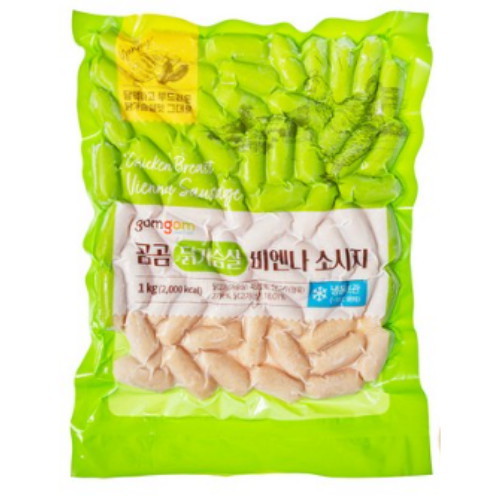 곰곰 닭가슴살 비엔나 소시지 1kg (3개)_이미지