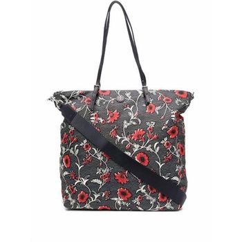 레트로 블록 프린트 토트 백 149661730