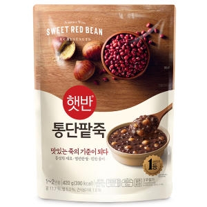 CJ제일제당 햇반 통단팥죽 420g이미지입니다. 누르면 해당 게시물로 새창이동합니다.