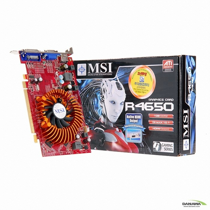 MSI �󵥿� HD 4650 R4650-MD1G 1GB ���
