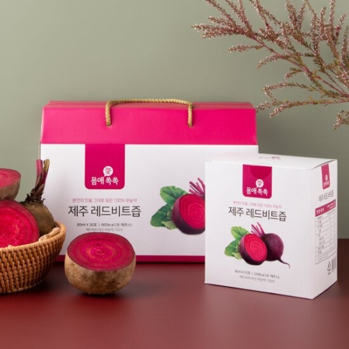 바로코퍼레이션 바로생활 몸애쏙쏙 제주 레드비트즙 80ml 30포 (1개)