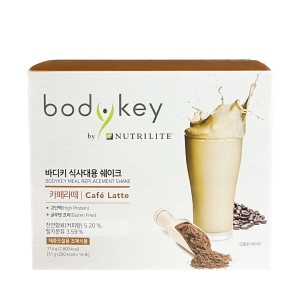 암웨이 뉴트리라이트 바디키 카페라떼 맛 식사 대용 쉐이크
