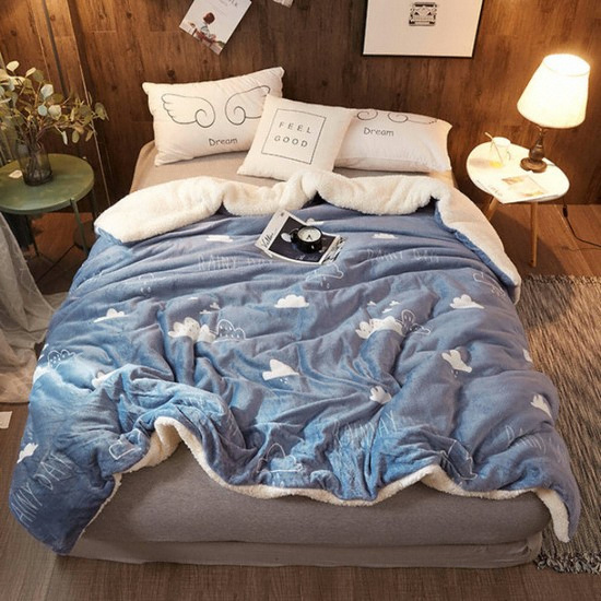 극세사 대형 밍크 담요 양털구름이 (슈퍼싱글 SS)_이미지