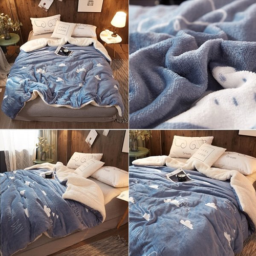 극세사 대형 밍크 담요 양털구름이 (슈퍼싱글 SS)