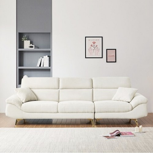 보루네오하우스 엘리브 졸리 아쿠아 패브릭 소파 4인용