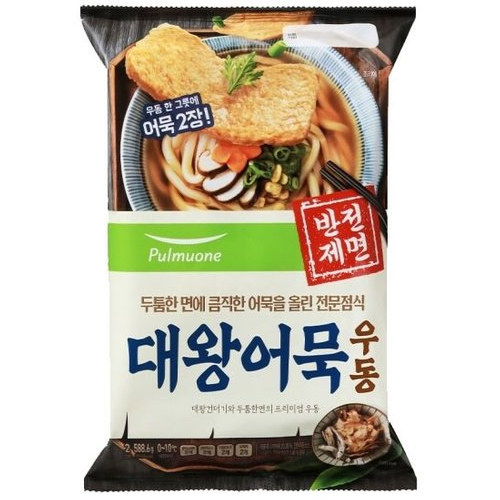 풀무원 대왕 대왕우동 2인분 486g (4개)_이미지