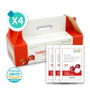 무안 빨간양파즙 100ml 120팩 자색 황토 저온착즙 HACCP